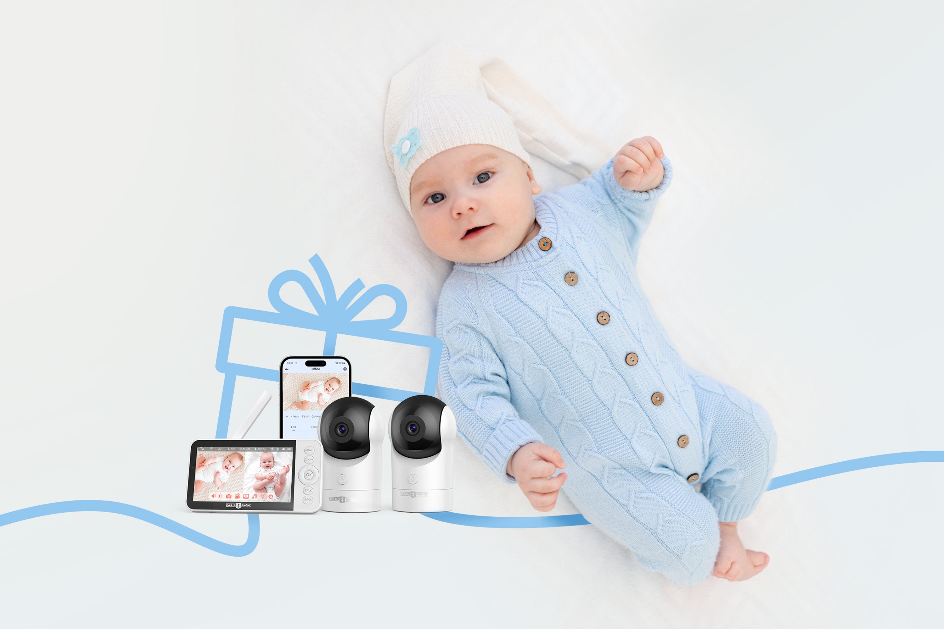 Intelligent Baby Care: Explore Paris Rhône Advanced 2K HD Video Baby Monitor