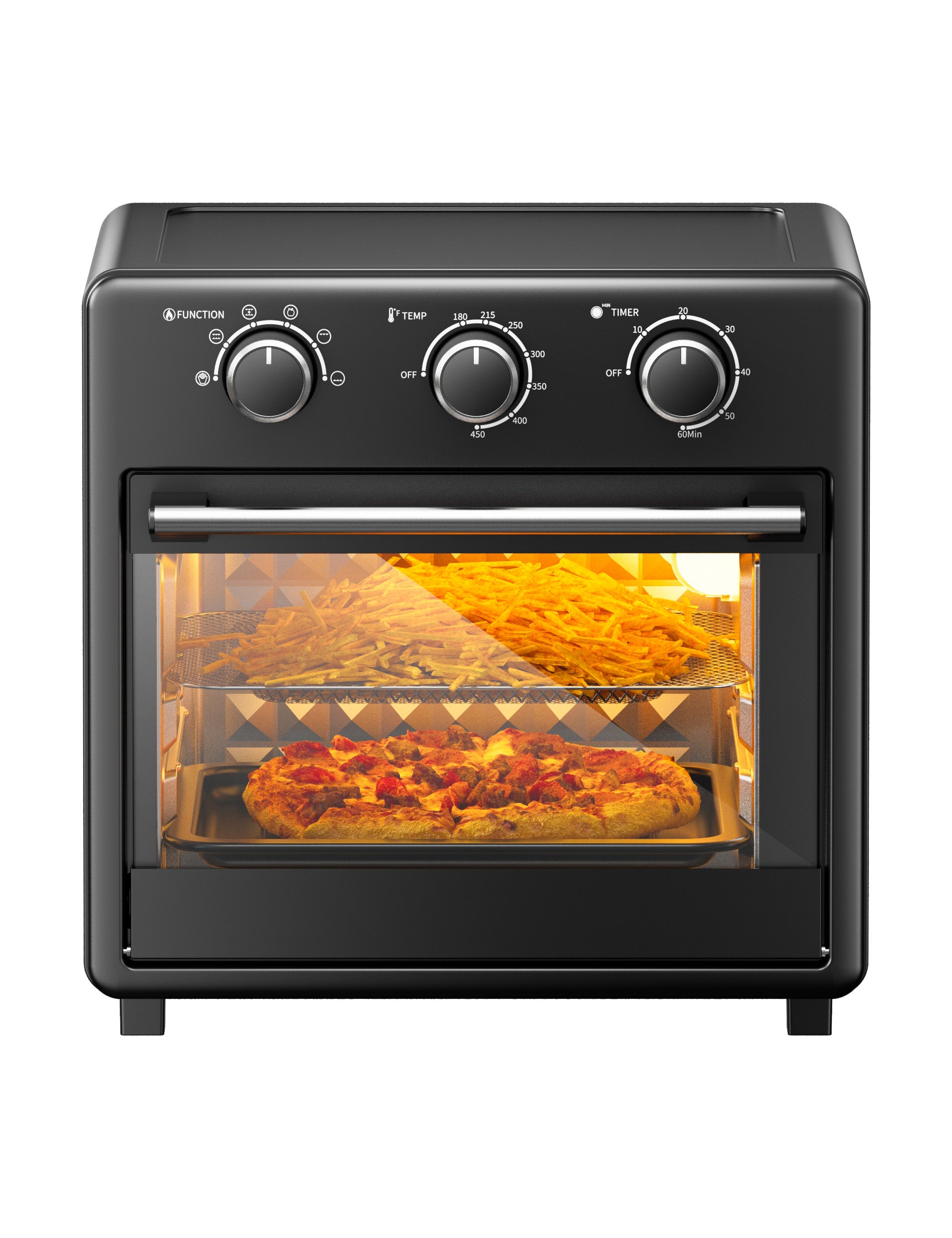 TaoTronics Air Fryer Toaster Oven - 17QT Convection Oven, 11-in-1 Steam Oven, Oven Oil-less Cooker with Rotisserie Shaft WM