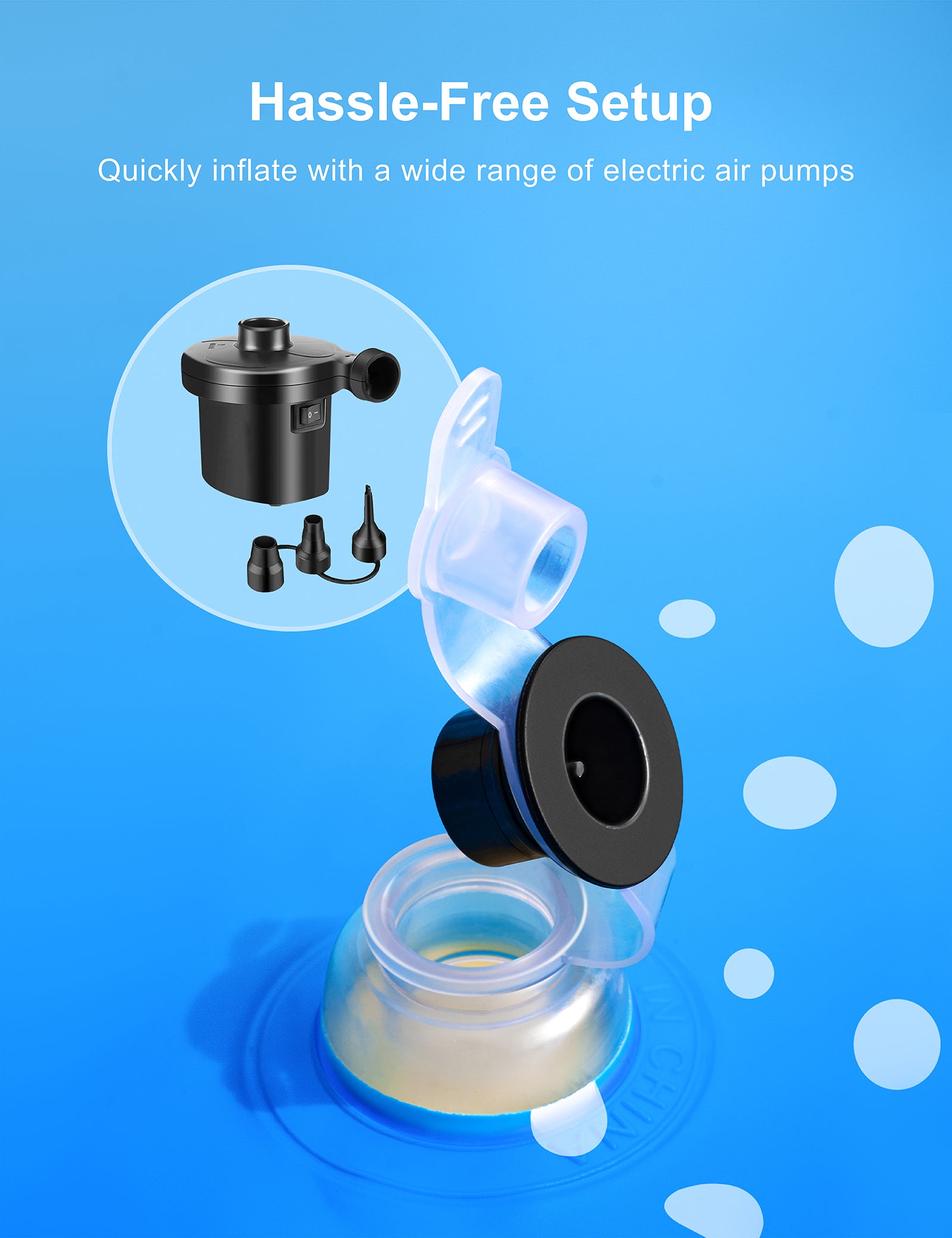 Evajoy Inflatable Spray Kiddie Pool with slide for kids WM