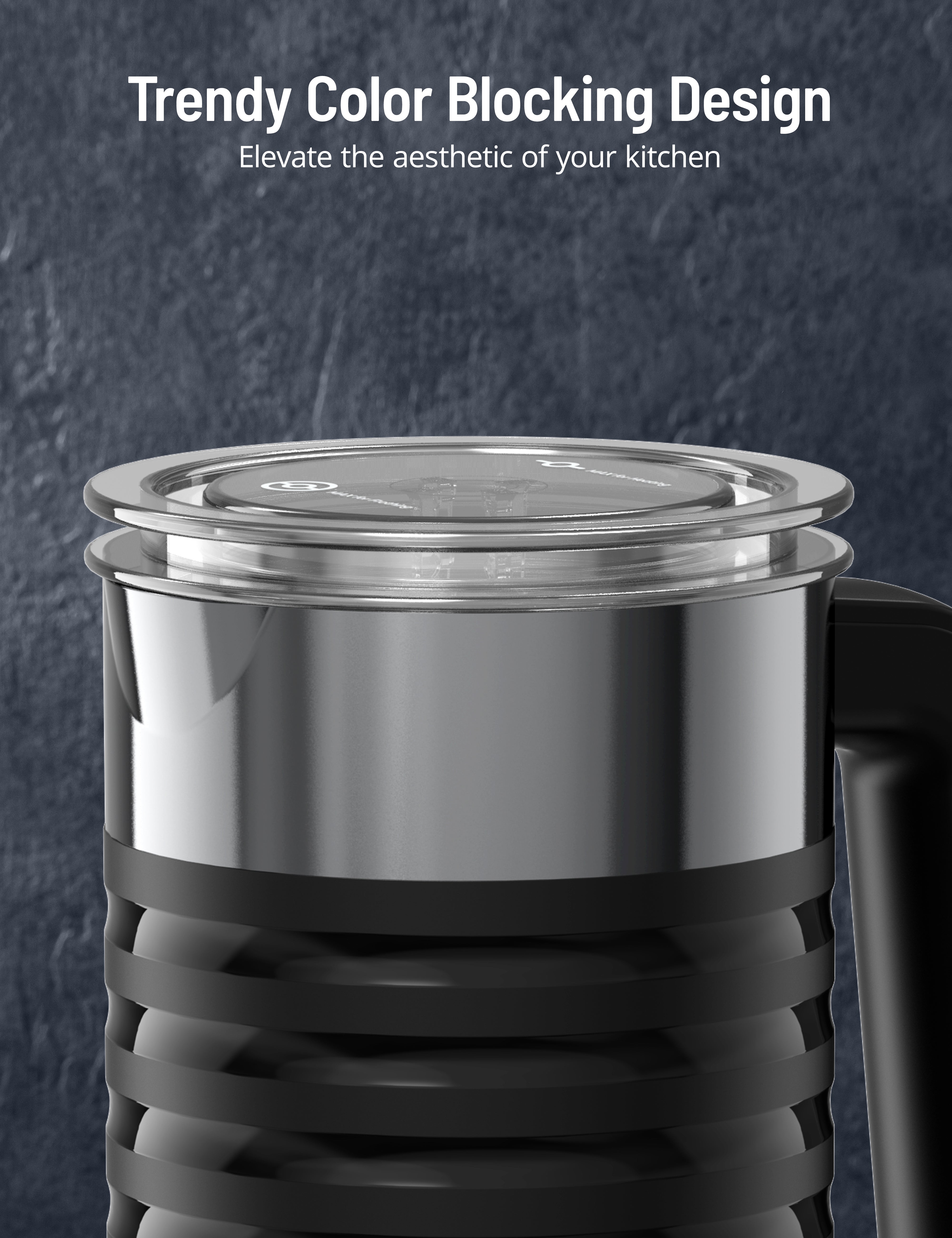 trendy color blocking design,elevate the aesthetic of your kitchen.