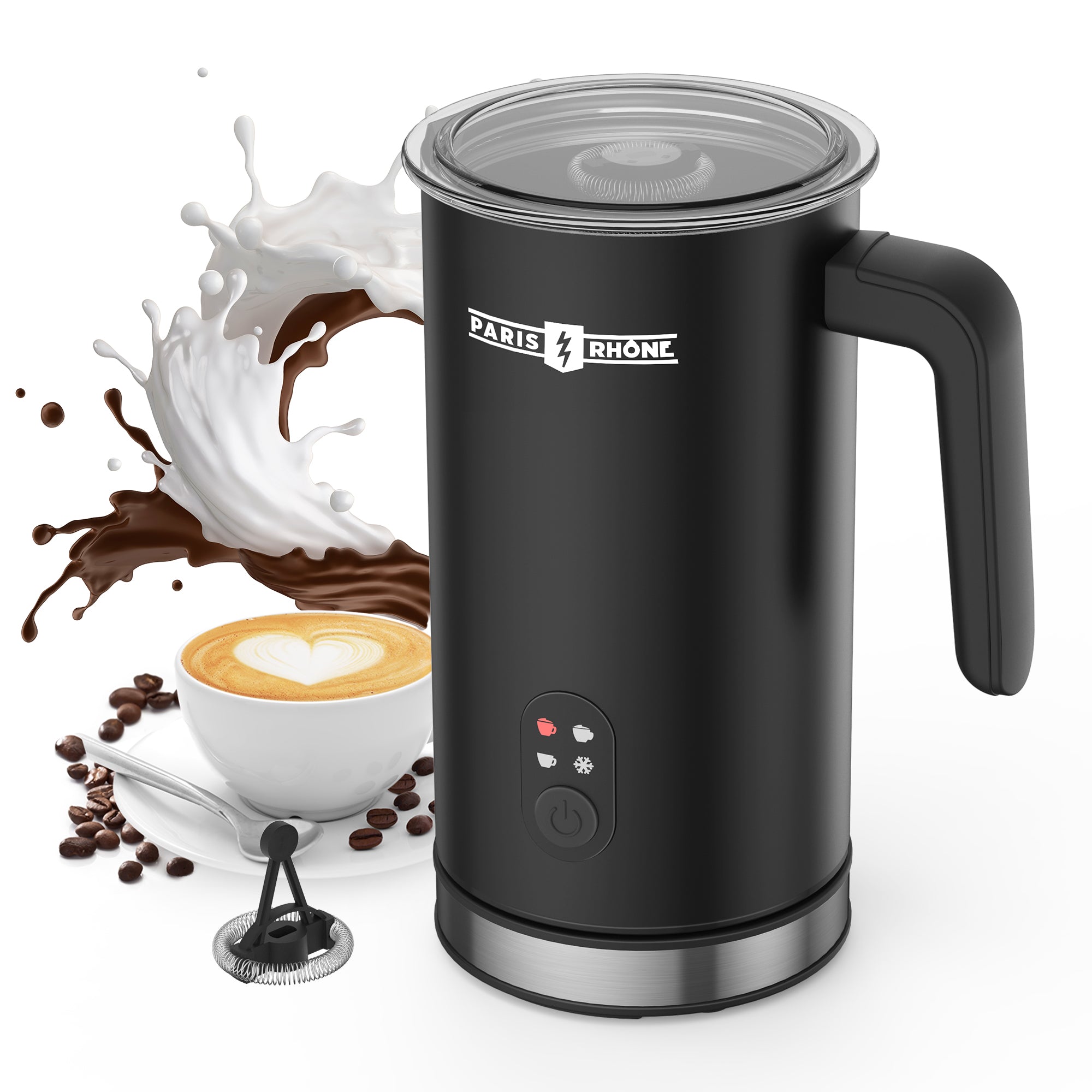 Milk Frother, Paris Rhône Electric Milk Frother and Steamer MF011
