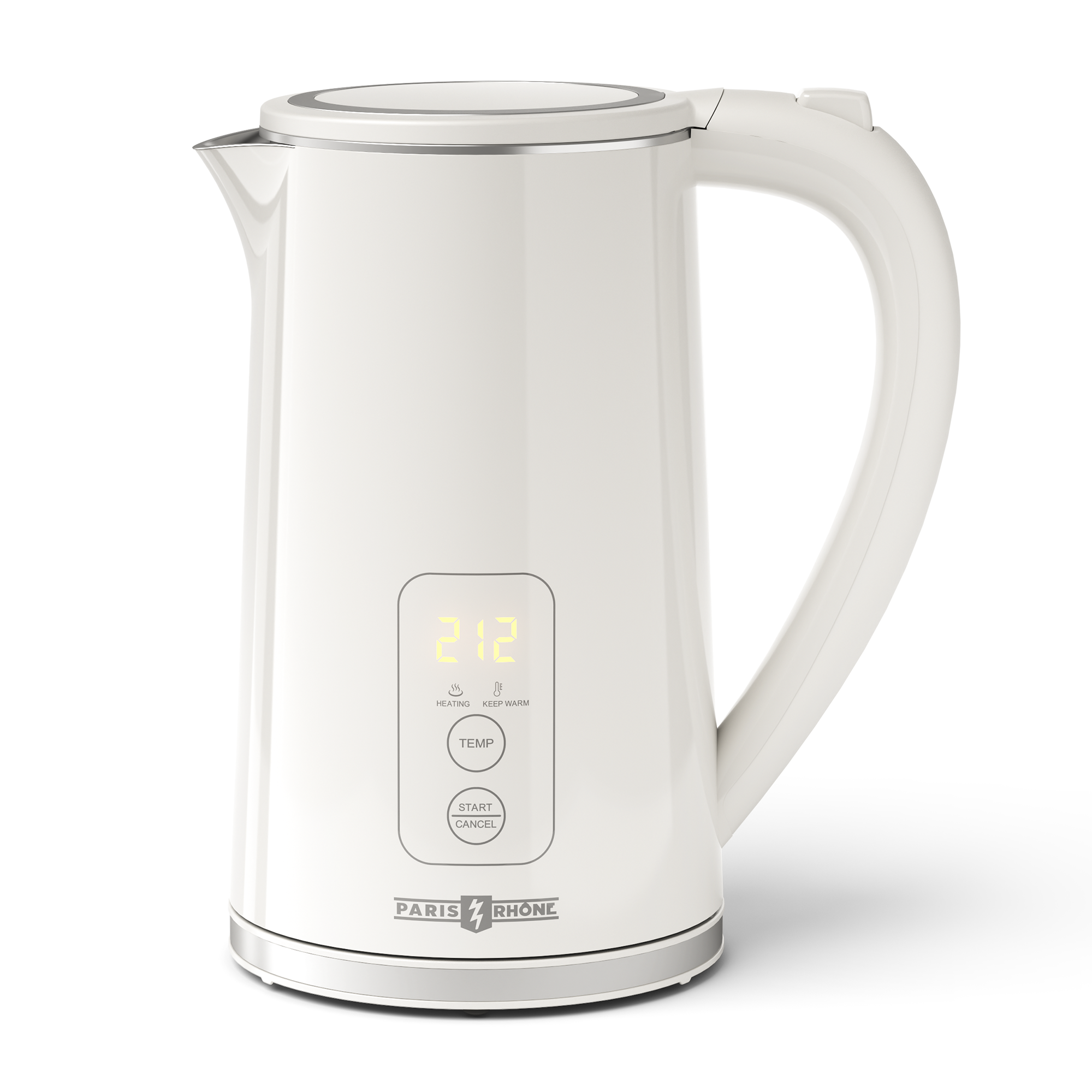 Electric Kettle Temperature Control, PE-EK022 1.7L Large Electric Tea Kettle, 4H Keep Warm Hot Water Boiler with 6 Presets, LED Screen Electric Kettles for Boiling Water, Boil-Dry Protection, BPA Free
