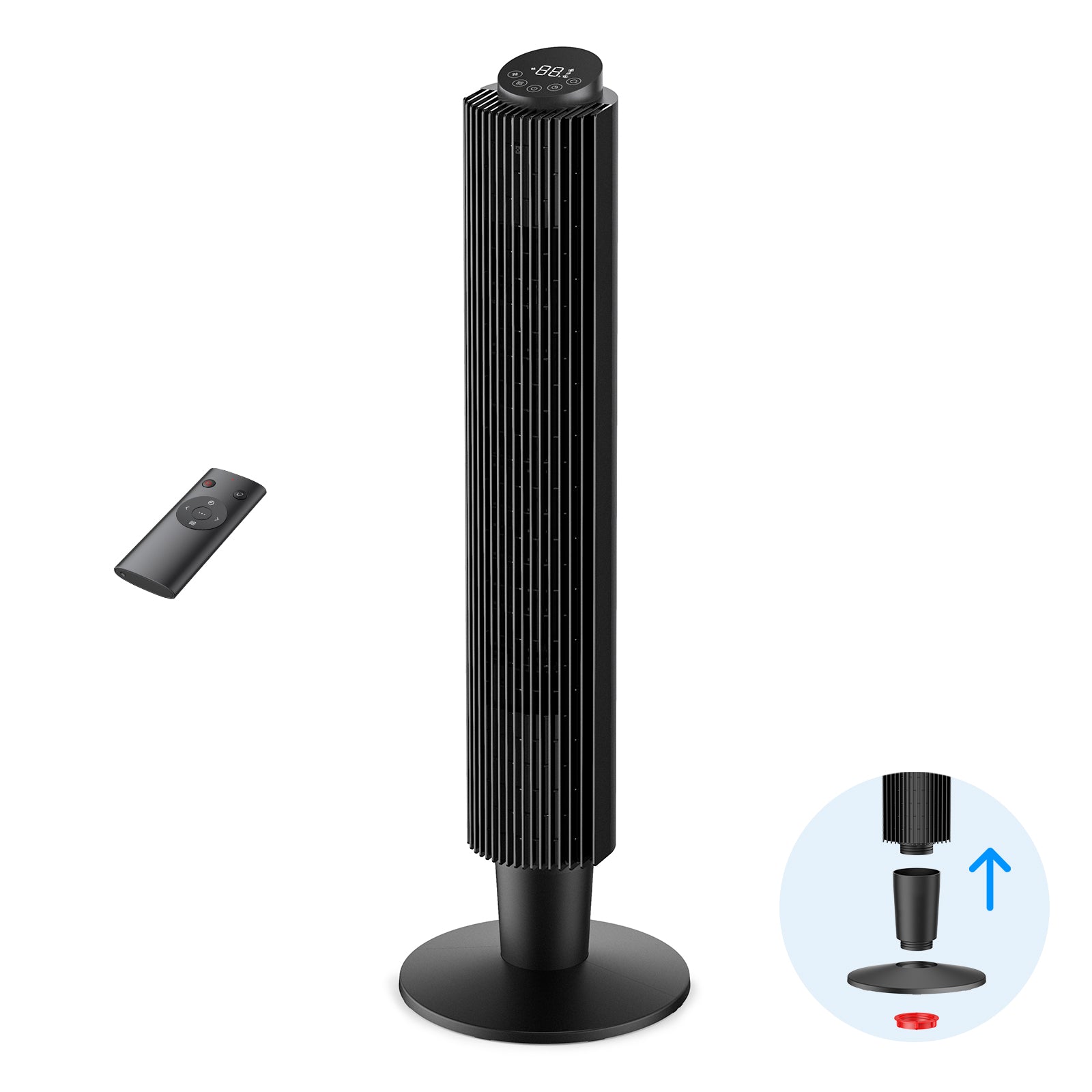 TaoTronics Height Adjustable Cool Tower Fan TT-TF005 WM
