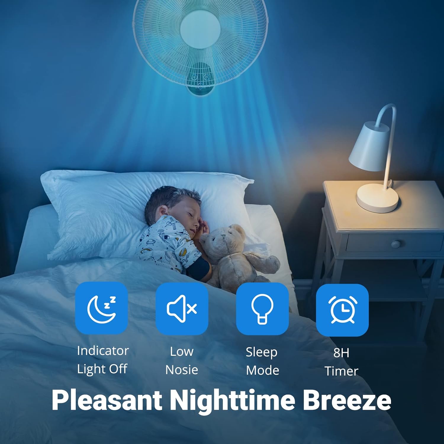 wall mount fans for pleasant night breeze