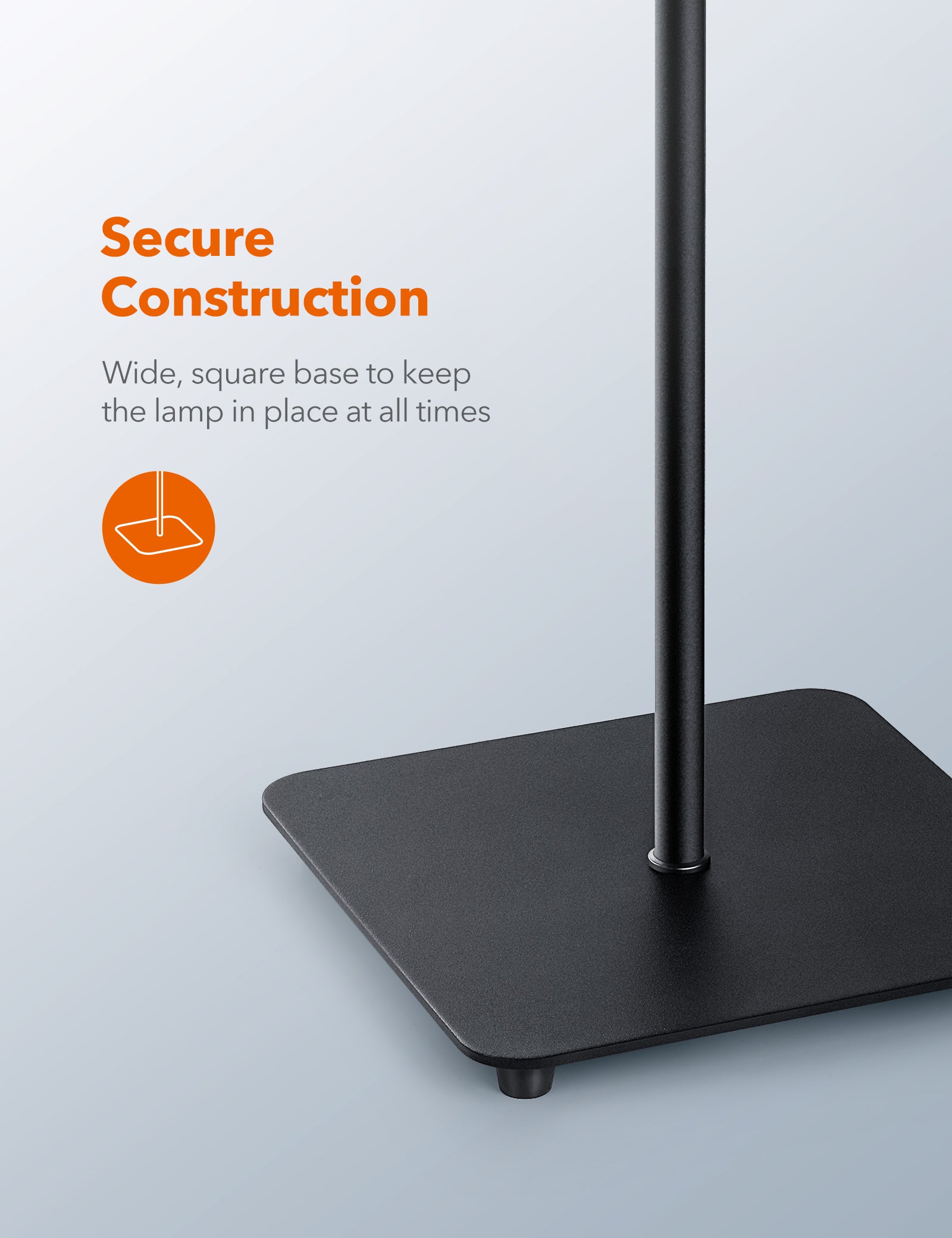 TaoTronics LED metal Gooseneck Floor lamp TT-DL072, Large 69.3" Minimalism Modern with Stable and Weighted Base WM