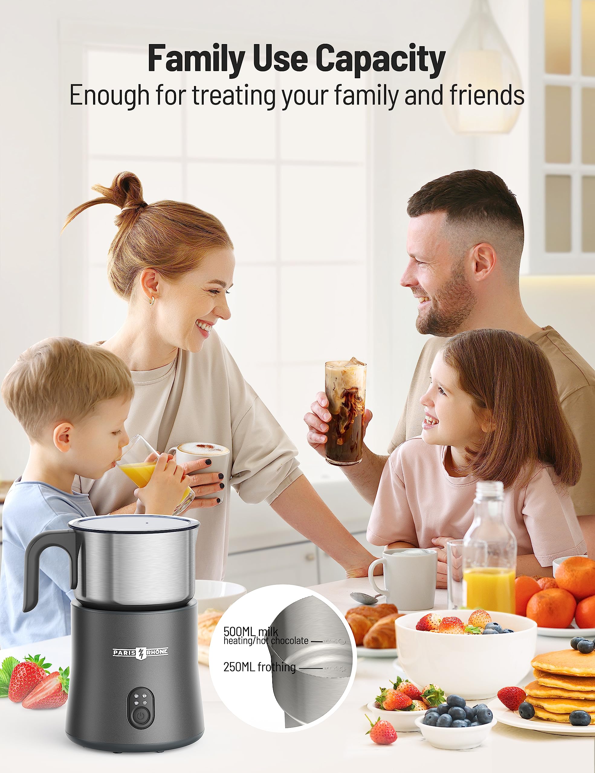 Large Capacity Milk Frother