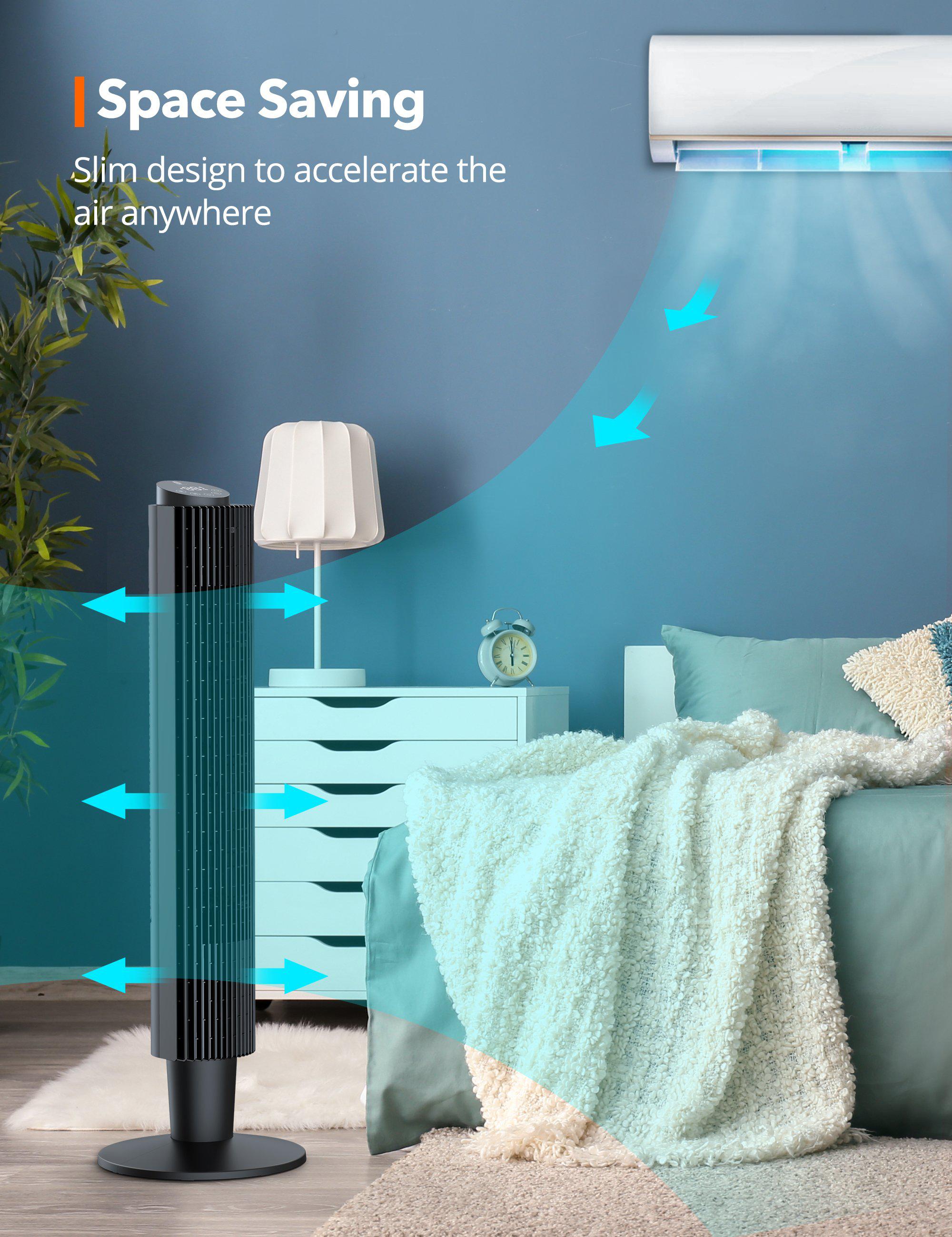 TaoTronics Height Adjustable Cool Tower Fan TT-TF005 WM