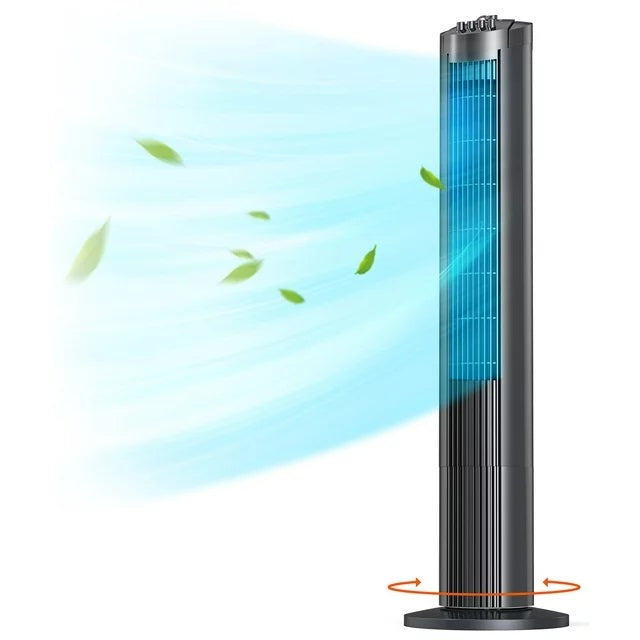 ParisRhone 36" Tower Fan,TF032 Bladeless fans for home, 90° Oscillating Fan Tower, Easy to Hold WM