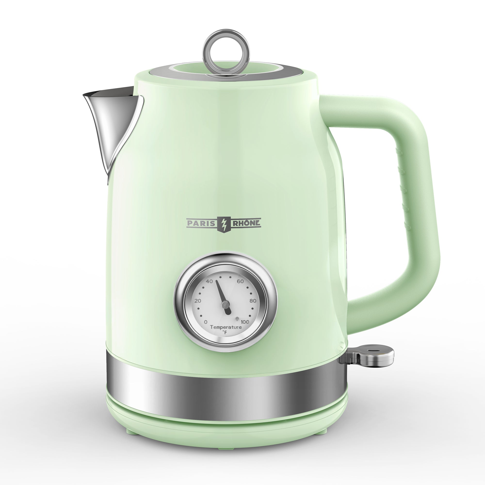 Electric Kettle, 1500W Hot Tea Kettle with Thermometer, Fast Heating, Cordless Design, LED Indicator, Auto Shut-Off & Boil Dry Protection