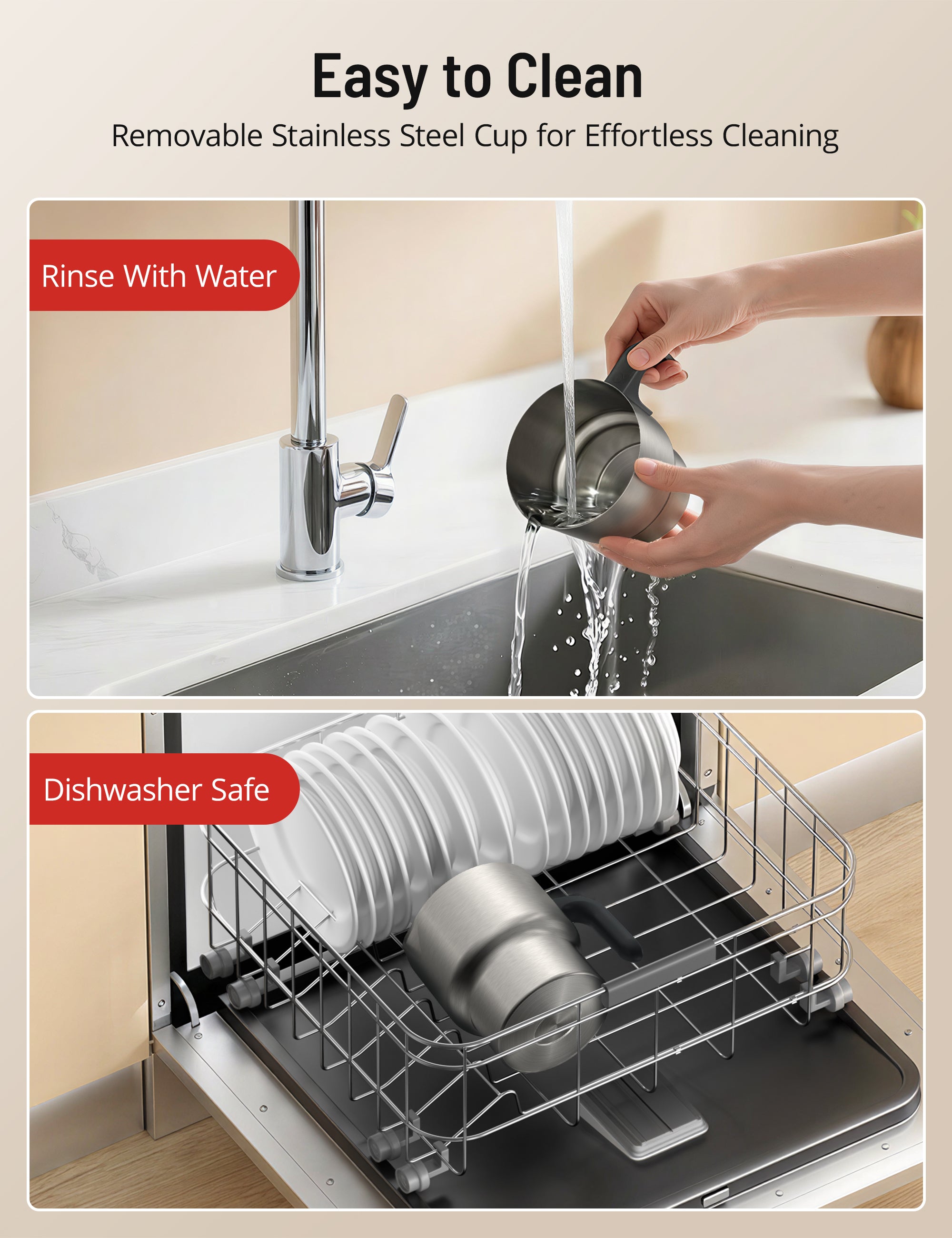 Milk Frother and Steamer, PARIS RHÔNE 4 in 1 Variable Temp Milk Steamer, 650ml Smart Touch Control Milk Warmer, Dishwasher Safe, Memory Function for Latte & Hot Chocolate