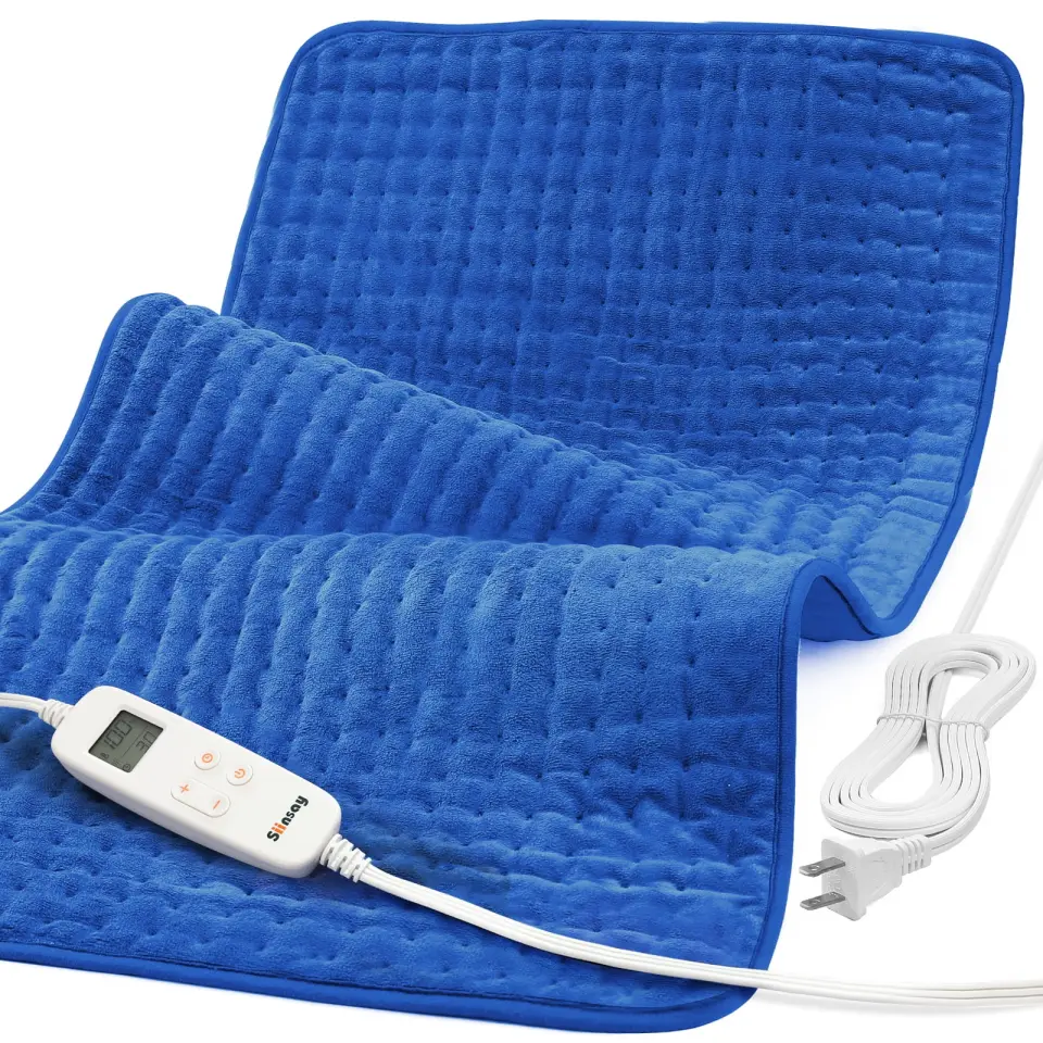TaoTronics XXX-Large Heating Pad for Fast Relief fatigue, Sable [33'' x 17''] Ultra Soft Electric Heating Pad with 6 Heat Settings, Auto Off, Moist & Dry Heat Therapy for Neck Back Shoulder Relief and Cramps-WM