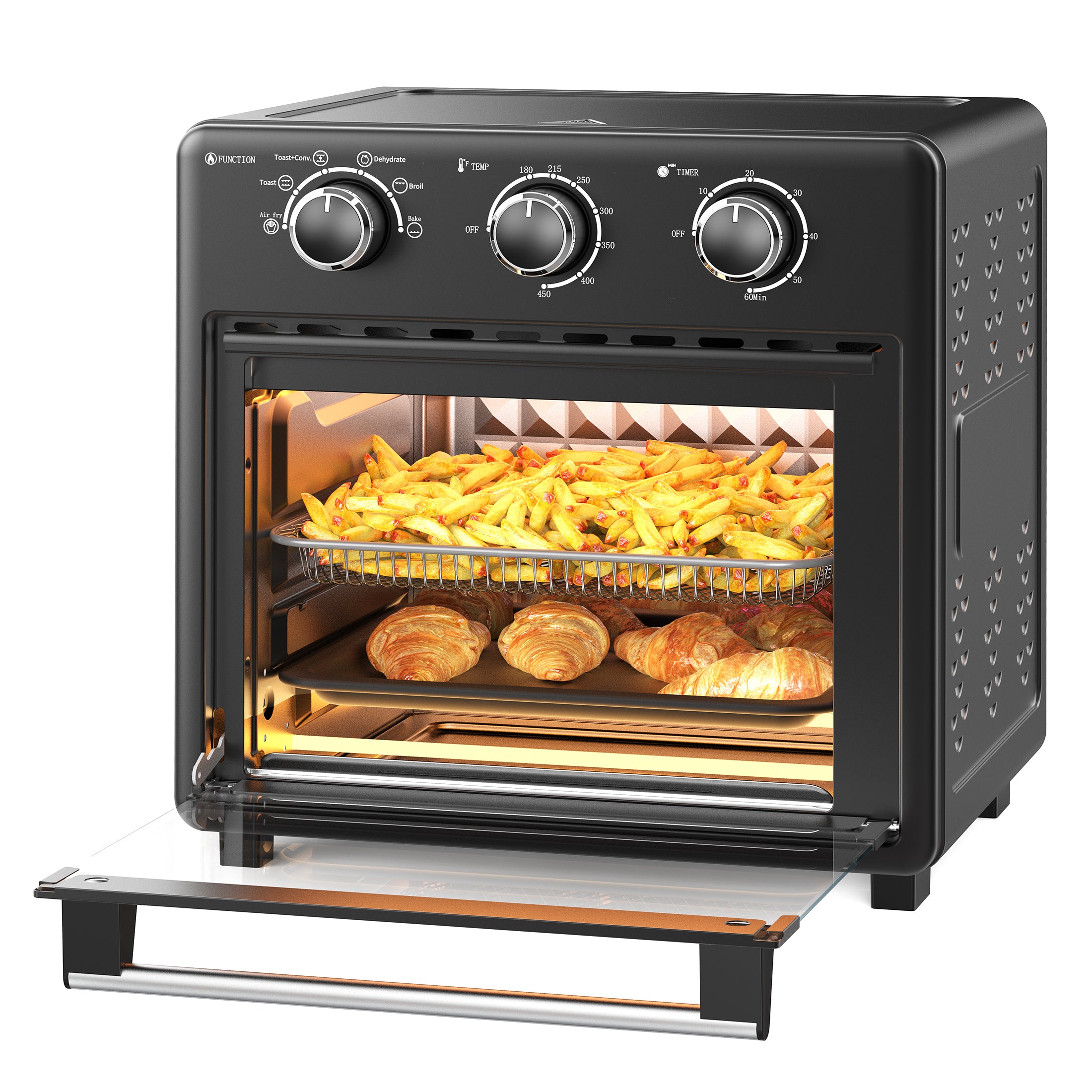 Paris Rhône 17QT Air Fryer Toaster Oven AF002，11-in-1 Steam Oven