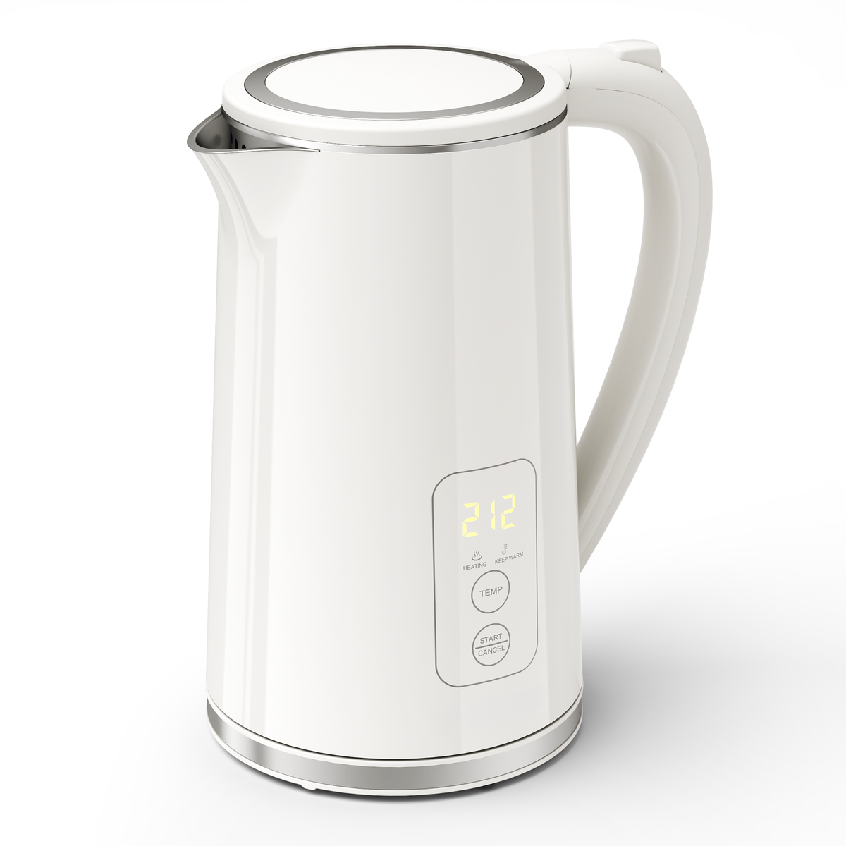 Electric Tea Kettle 1.7L Larger Design Temperature Control Electric Kettle 4H Keep Warm Water Boiler with 6 Presets, LED Screen Electric Kettles for Boiling Water, Boil-Dry Protection, BPA Free