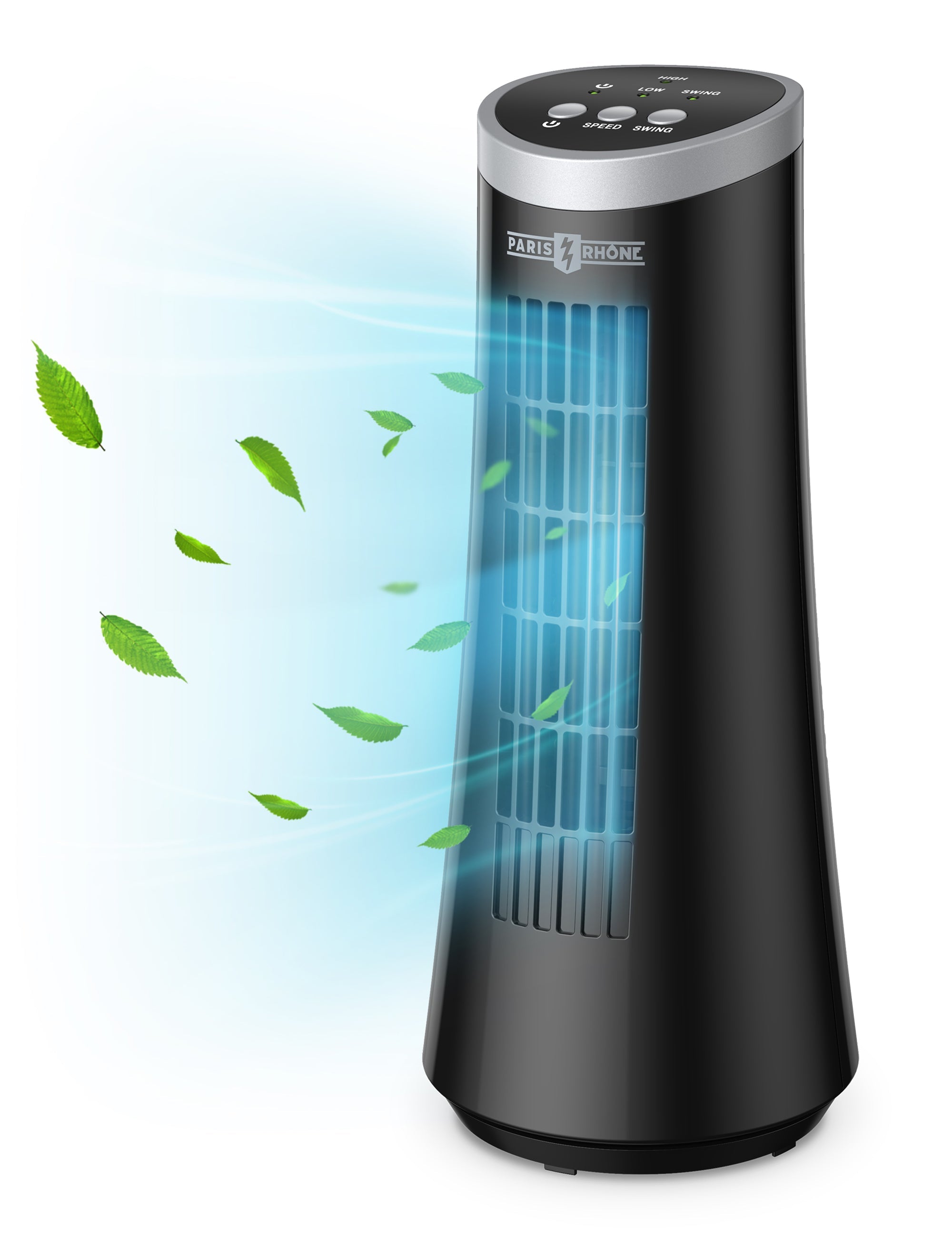 Paris Rhône 75° Oscillating Tower Fan TF020, With 2 Speeds,12'' Cooling-Fans-ParisRhone