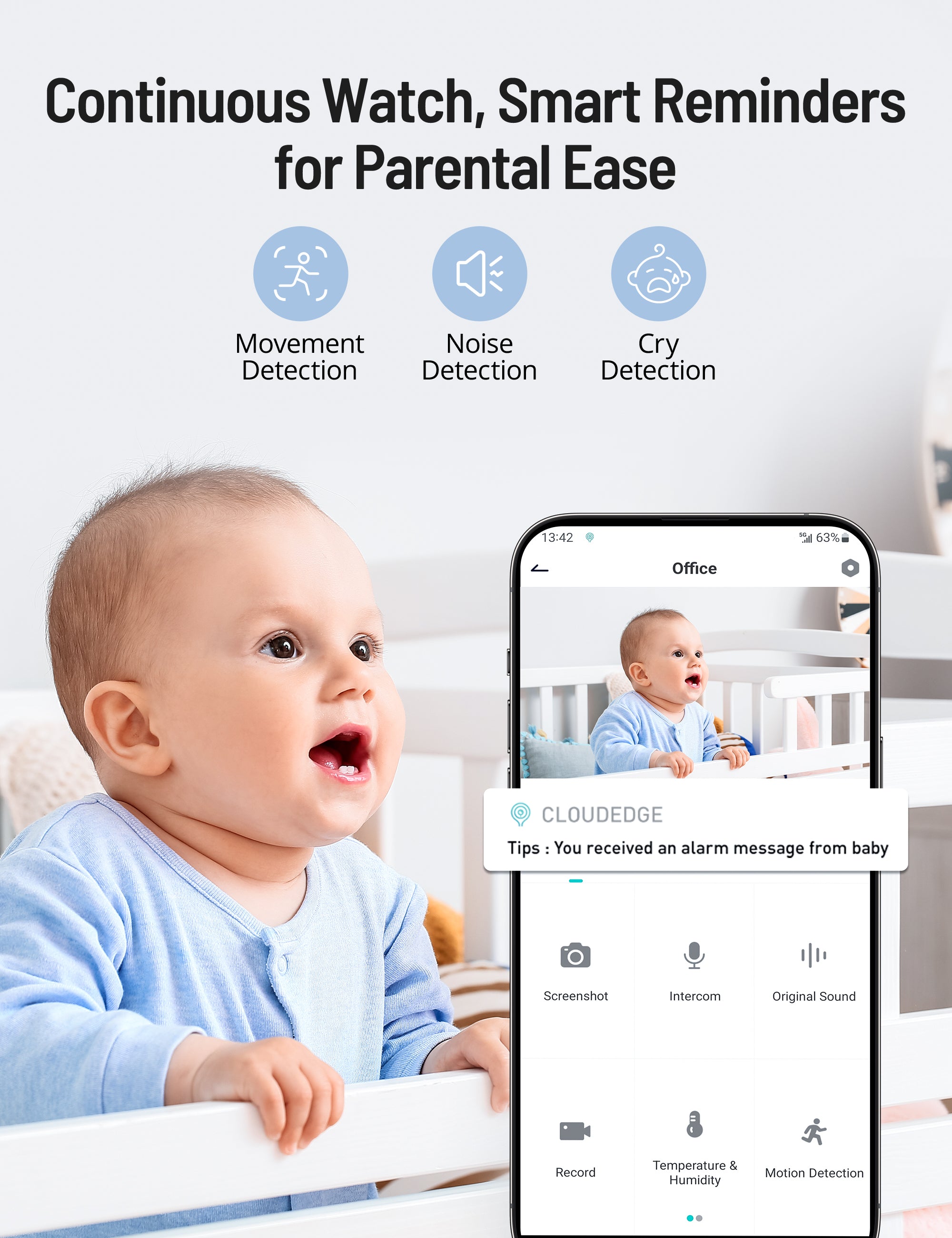 Paris Rhône 2K HD Video Baby Monitor with Smart App 2024