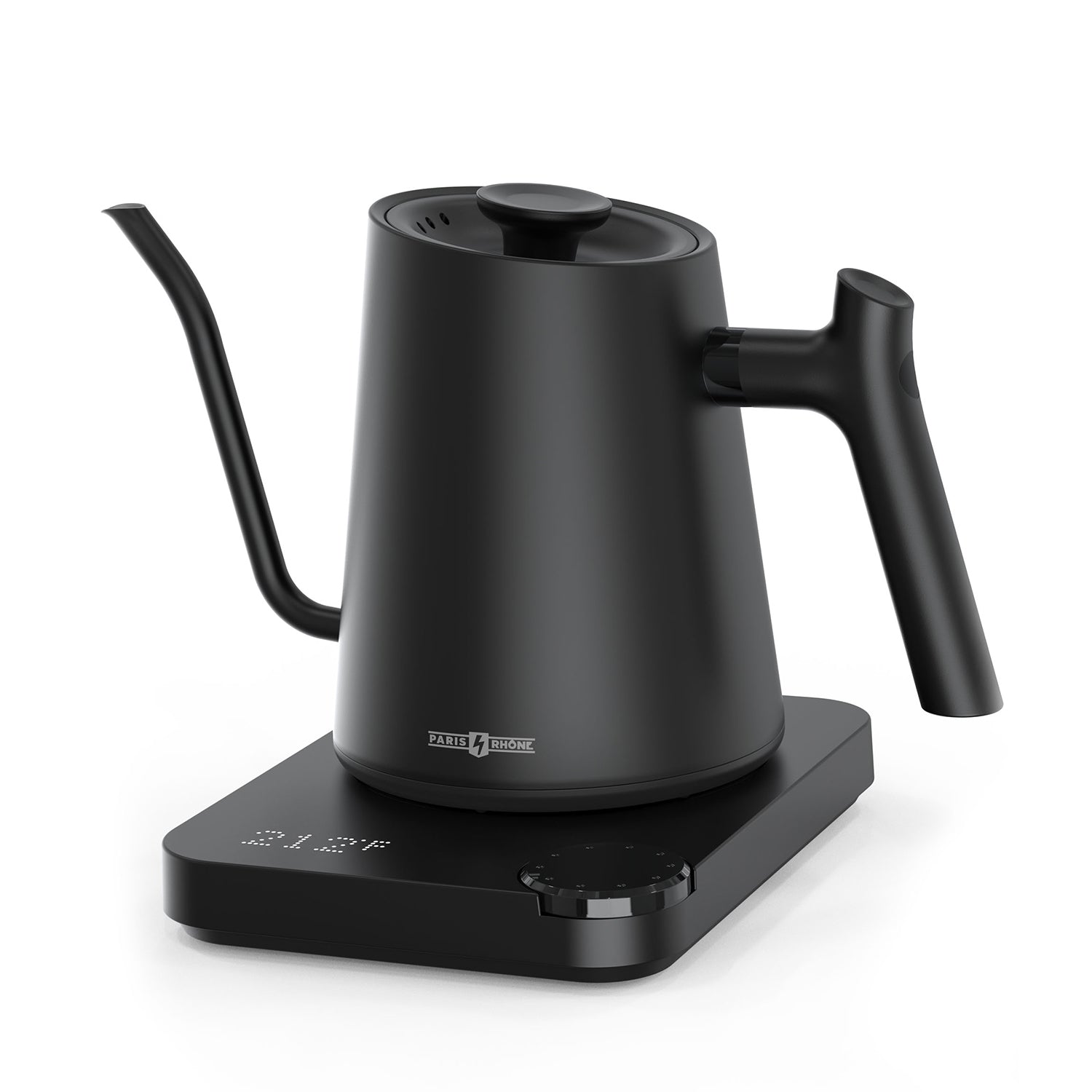 Paris Rhône Gooseneck Electric Kettle EK019, Control & LED Real-time Temperature Display