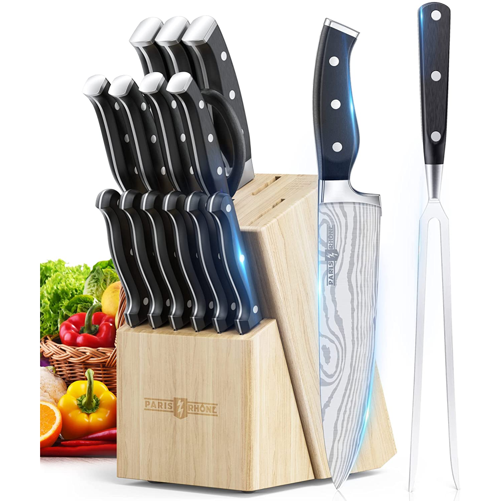 16 Pieces Chef Knife Set Professional Stainless Steel Kitchen Knives C –  BillF