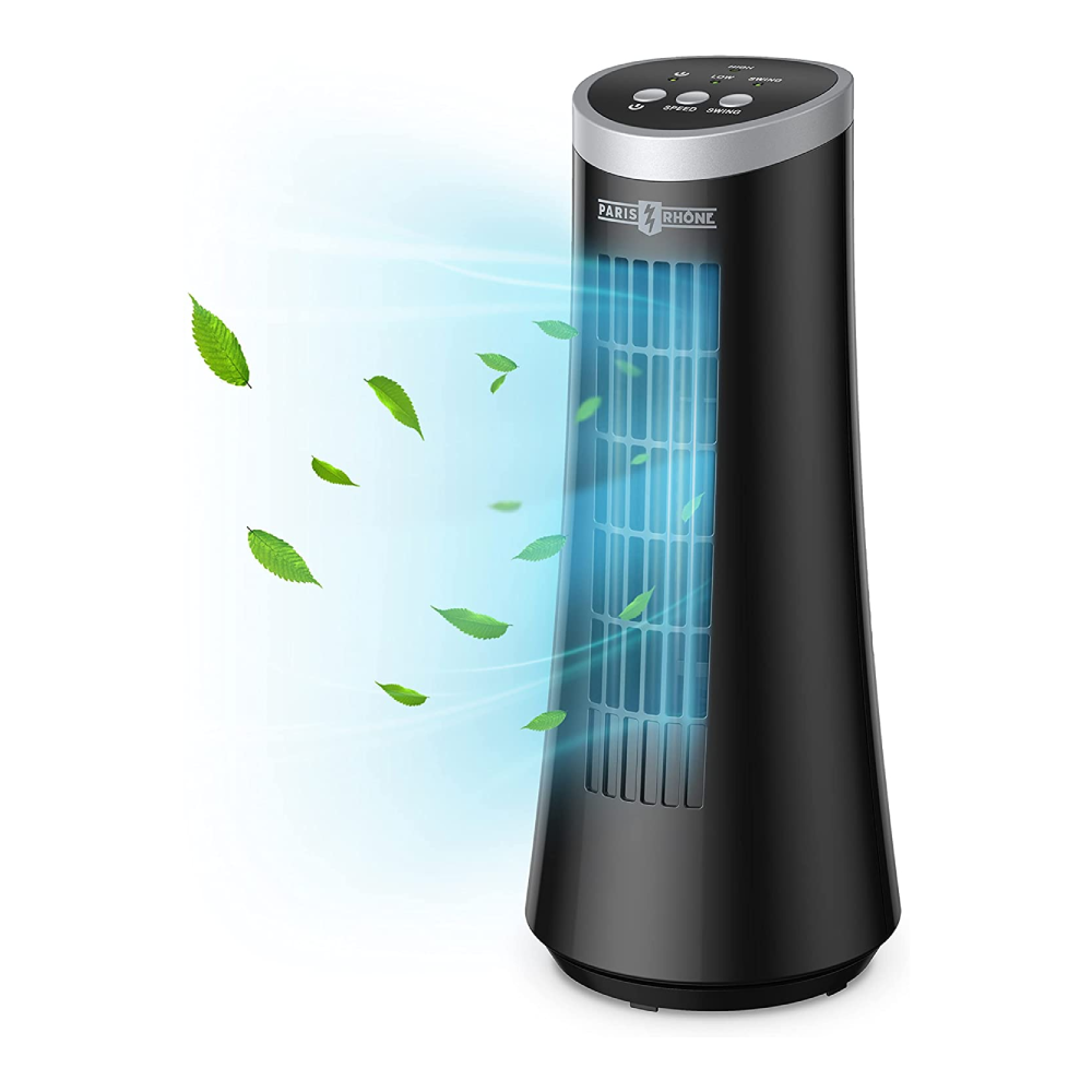 Paris Rhône 75° Oscillating Tower Fan TF020, With 2 Speeds,12'' Cooling-Fans-ParisRhone